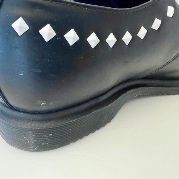 Dr. Martens Willis Black and White Studded Oxford Loafers main image 4
